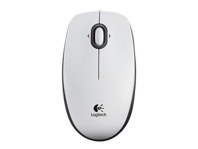 Logitech B100 - ratón - USB - blanco