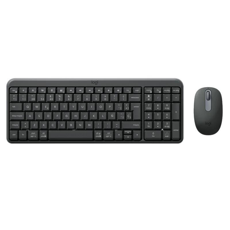 Logitech MK250 Compact Bluetooth Wireless Combo teclado Ratón incluido Universal RF Wireless + Bluetooth QWERTY Español Grafito