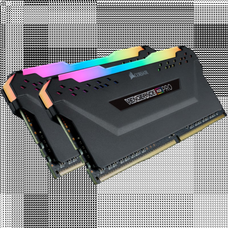 MEMORIA DDR4 64GB 2X32GB PC 3600 VENGEANCE RGB PRO BLACK CMW64GX4M2D3600C18 CORSAIR
