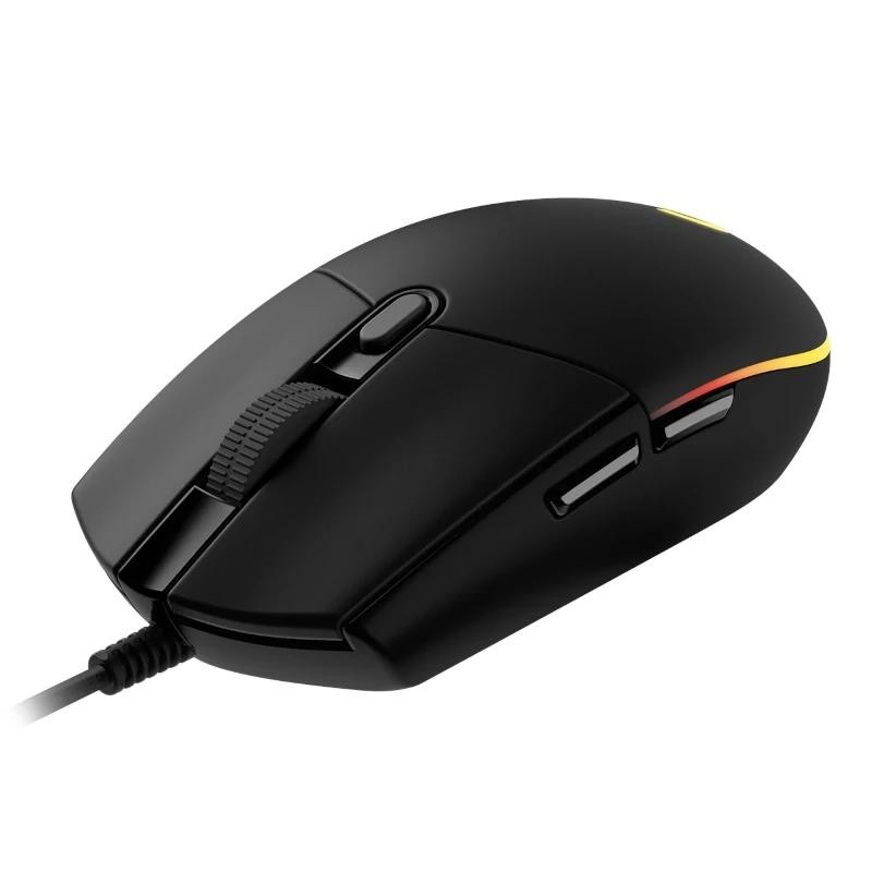 MOUSE LOGITECH G203 LIGHTSYNC RGB 8000dpi 6 BOTONES COLOR NEGRO