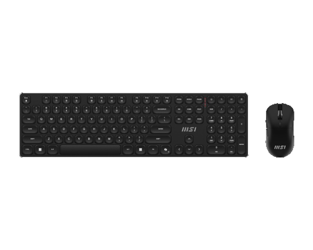 MSI FORGE K210 WIRELESS COMBO teclado Ratón incluido Hogar / Oficina USB Negro