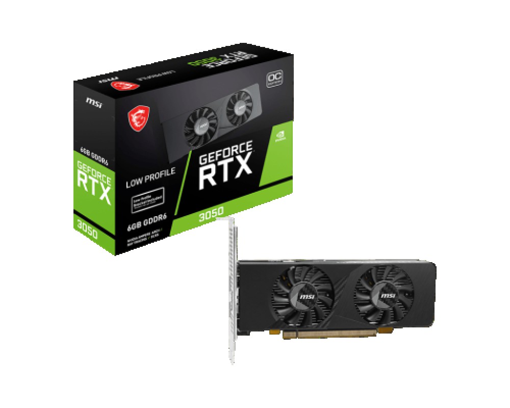 MSI GEFORCE RTX 3050 LP E 6G OC tarjeta gráfica NVIDIA 6 GB GDDR6