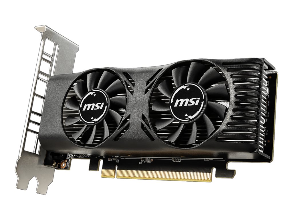 MSI GeForce GTX 1650 4GT LP - tarjeta gráfica - GF GTX 1650 - 4GB