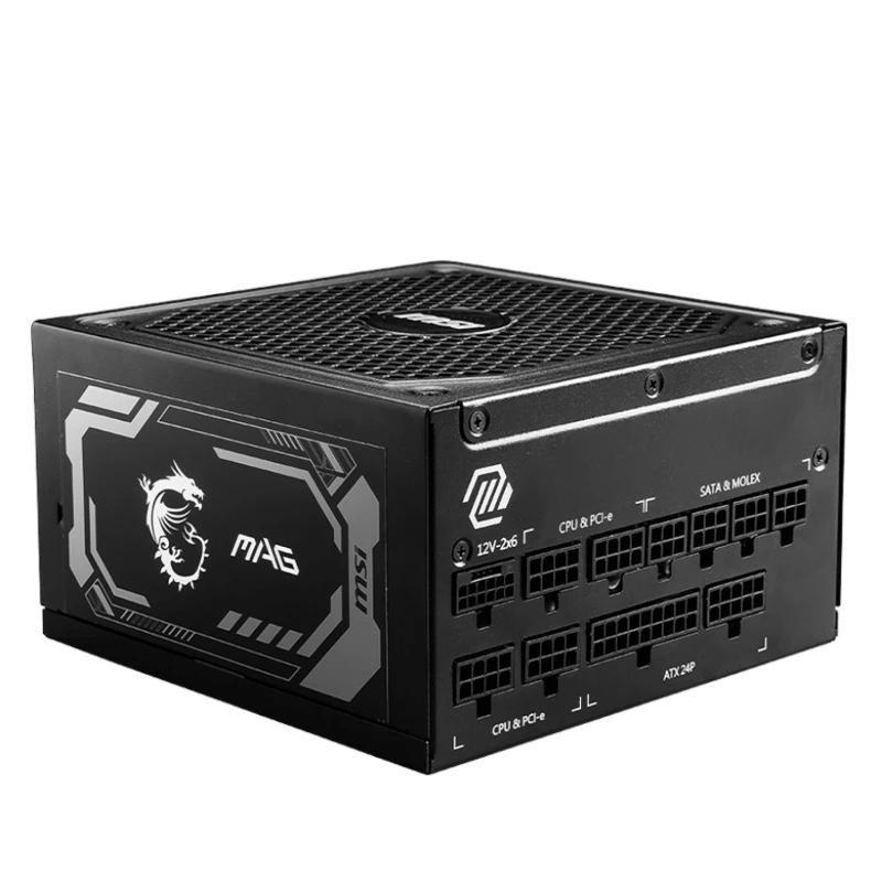 MSI MAG A1250GL PCIE5 unidad de fuente de alimentación 1250 W 24-pin ATX ATX Negro
