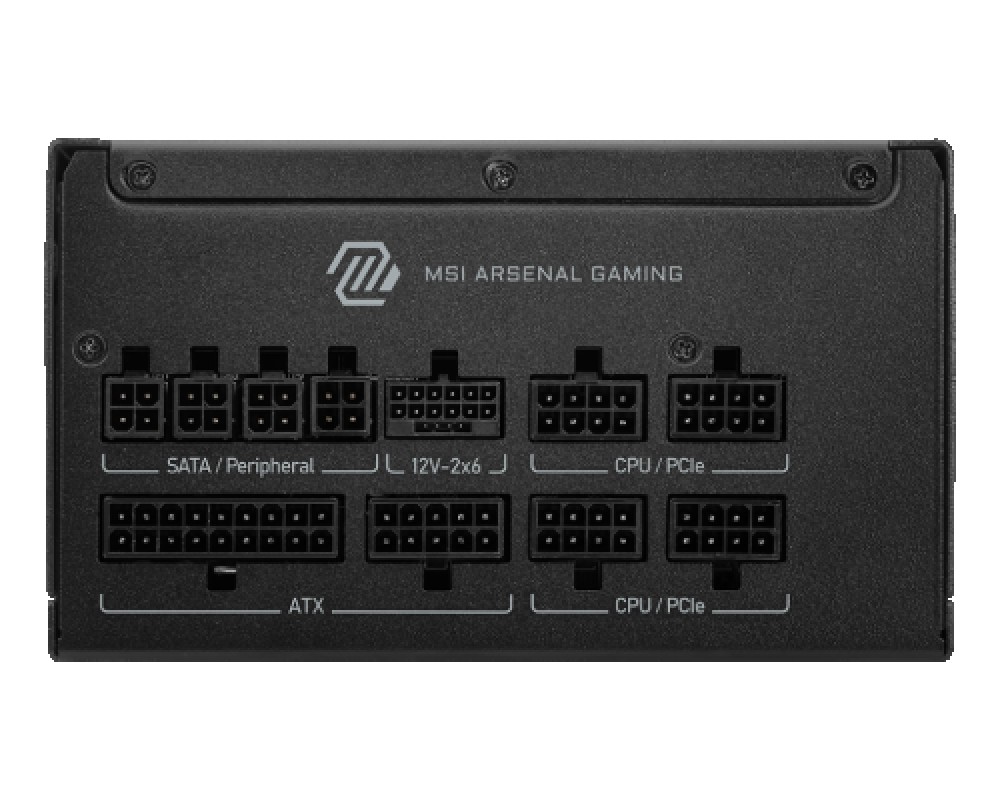 MSI MAG A850GLS PCIE5 unidad de fuente de alimentación 850 W 24-pin ATX ATX Negro