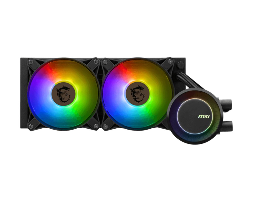 MSI MAG CORELIQUID E240 sistema de refrigeración para ordenador Placa base, Procesador Kit de refrigeración líquida 12 cm Negro