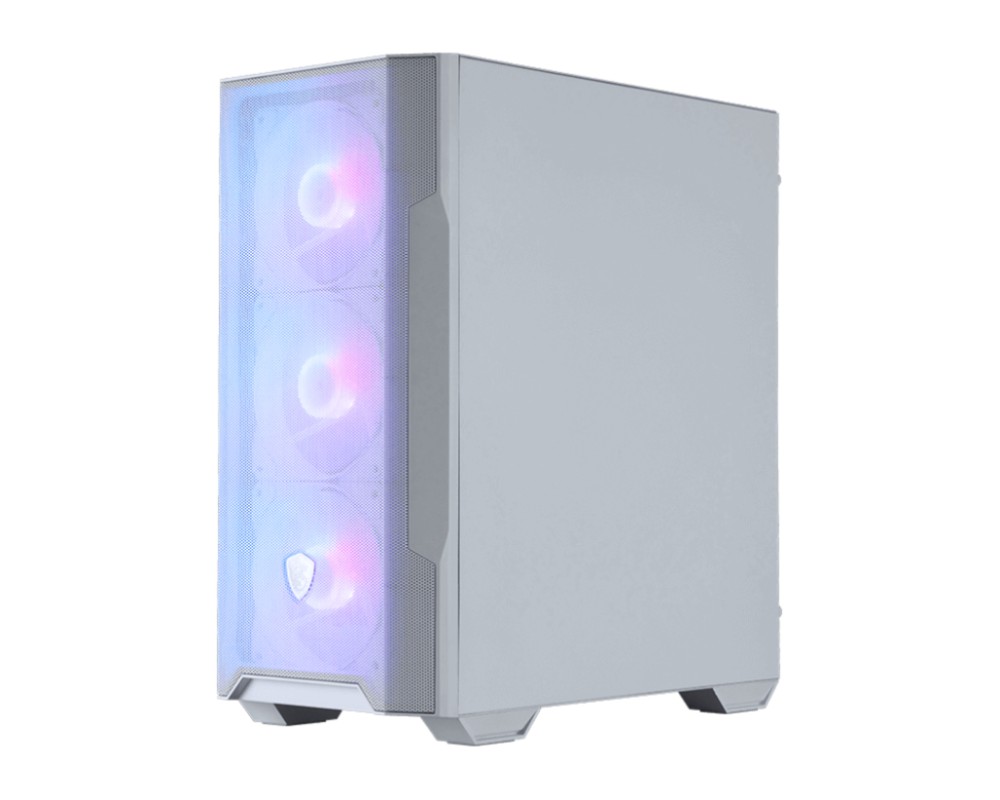 MSI MAG Forge M100R Midi Tower Transparente, Blanco