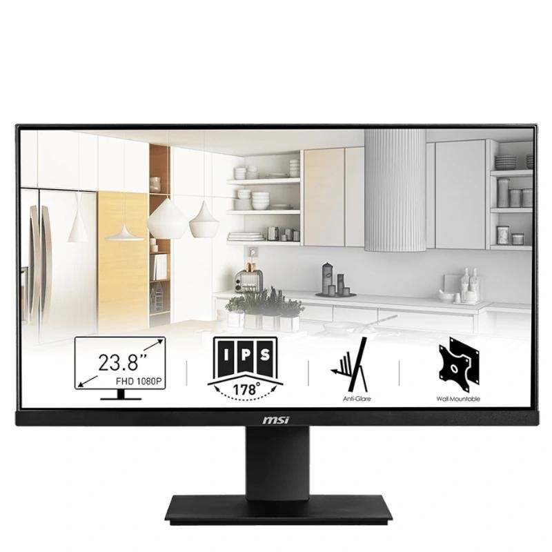 MSI MONITOR PRO MP2412. 23.8" (60CM) - PLANO - VA - 1920X1080 (FHD) - 100HZ - NEGRO