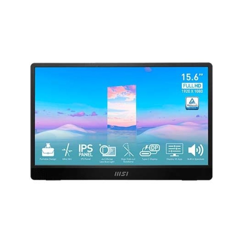 MSI MP161 E2 Monitor15.6IPS FHD 1ms portátil USBc