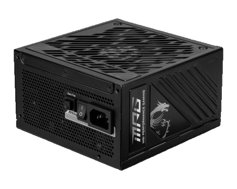 MSI MPG A1250GS PCIE5 unidad de fuente de alimentación 1250 W 20+4 pin ATX ATX Negro