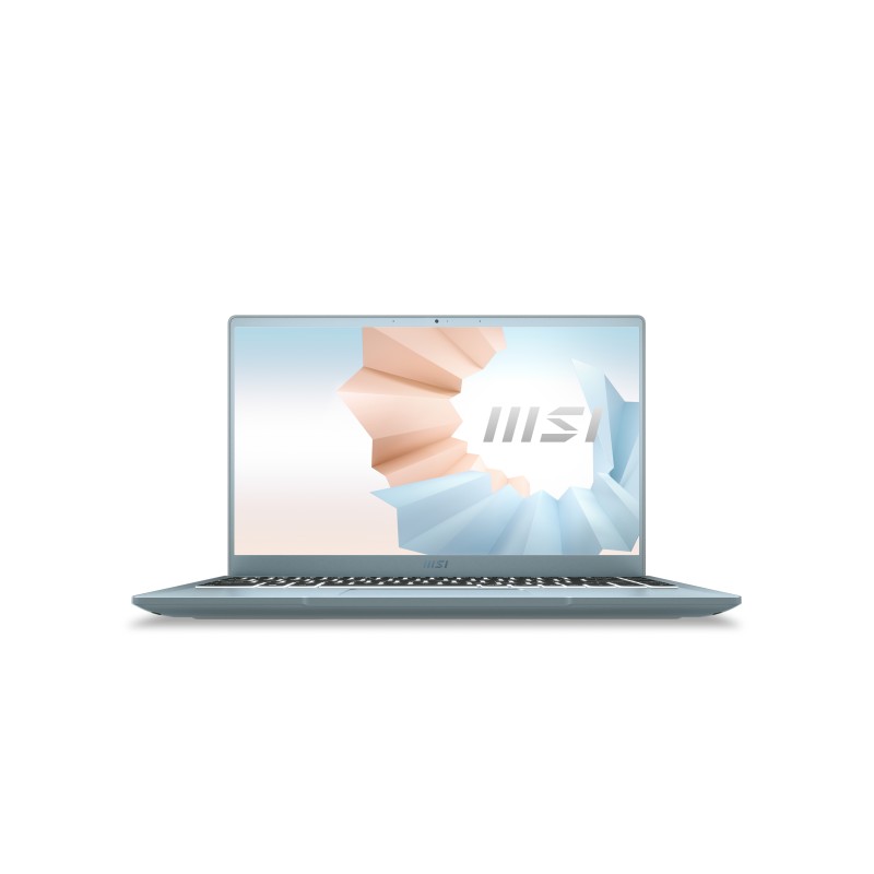 MSI Modern 14 B11MO-075XES Portátil 35,6 cm (14") Full HD Intel Core i7 16GB DDR4-SDRAM 512GB SSD Wi-Fi 6 (802.11ax) FreeDOS Azul