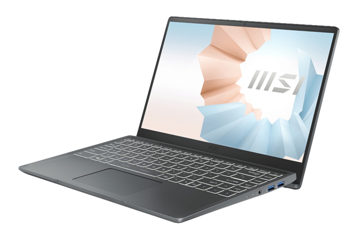 MSI Modern 14 B11SB-008ES Portátil 35,6 cm (14") Full HD Intel Core i7 16GB DDR4-SDRAM 1TB SSD NVIDIA GeForce MX450 Wi-Fi 6 (802.11ax) Windows 1