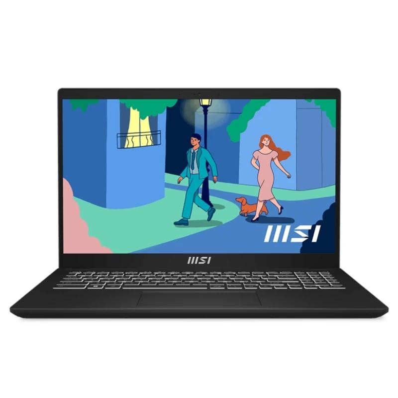 MSI Modern 15 B7M-440XES AMD Ryzen™ 7 7730U Portátil 39,6 cm (15.6") Full HD 16GB DDR4-SDRAM 512GB SSD Wi-Fi 6E (802.11ax) FreeDOS Negro