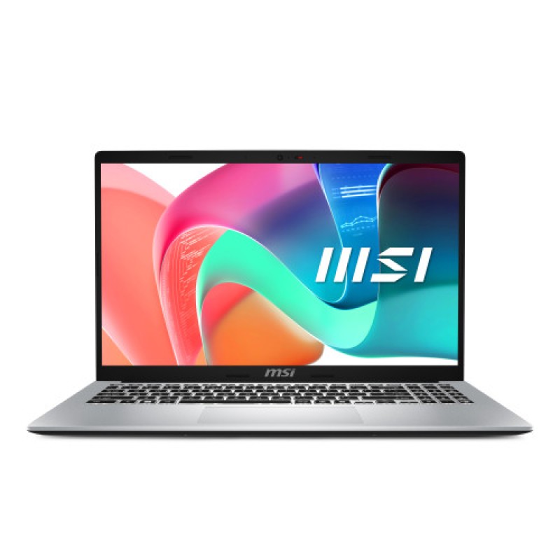MSI Modern 15 F1MG-256XES Intel Core 5 120U Portátil 39,6 cm (15.6") Full HD 16GB DDR4-SDRAM 512GB SSD Wi-Fi 6E (802.11ax) FreeDOS Plata