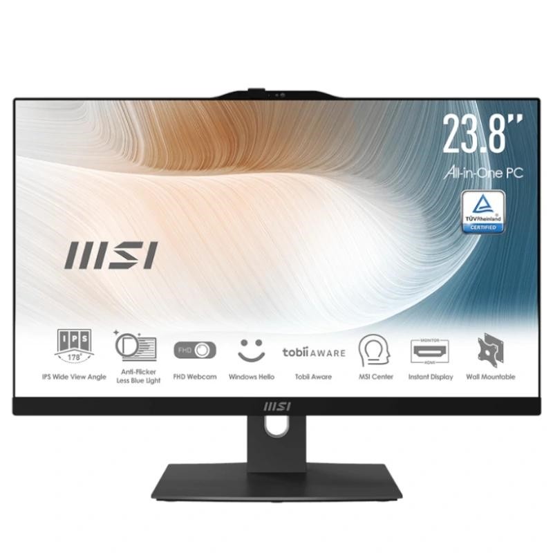 MSI Modern AM242P 12M-1241ES Intel® Core™ i7 i7-1255U 60,5 cm (23.8") 1920 x 1080 Pixeles PC todo en uno 16GB DDR4-SDRAM 512GB SSD FreeDOS Wi-Fi