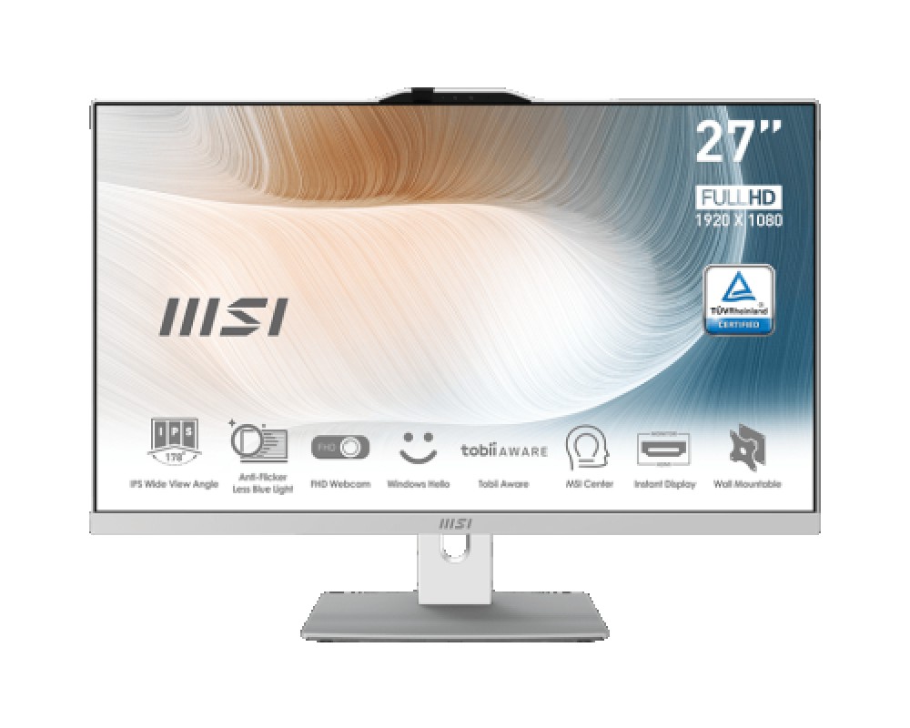 MSI Modern AM242P 12M-624EU Intel® Core™ i7 60,5 cm (23.8") 1920 x 1080 Pixeles 16GB DDR4-SDRAM 512GB SSD PC todo en uno Negro
