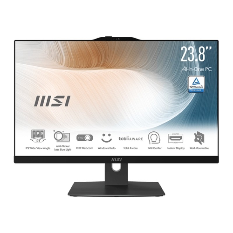 MSI Modern AM242P 12M Intel® Core™ i5 i5-1235U 60,5 cm (23.8") 1920 x 1080 Pixeles PC todo en uno 16GB DDR4-SDRAM 512GB SSD Wi-Fi 6E (802.11ax) N