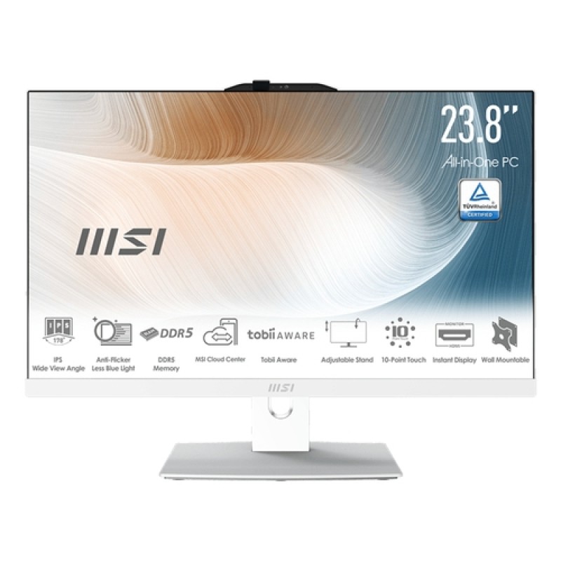 MSI Modern AM242P 1M-1287ES Intel Core 7 150U 60,5 cm (23.8") 1920 x 1080 Pixeles PC todo en uno 16GB DDR5-SDRAM 512GB SSD Windows 11 Pro Wi-Fi 6E (