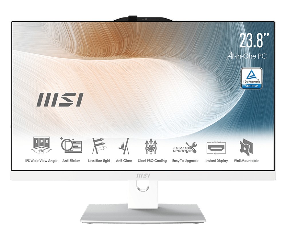 MSI Modern AM242TP 11M-478EU Intel Core i5 60,5 cm (23.8") 1920 x 1080 Pixeles 8GB DDR4-SDRAM 512GB SSD PC todo en uno Windows 10 Home Wi-Fi 6 (802.