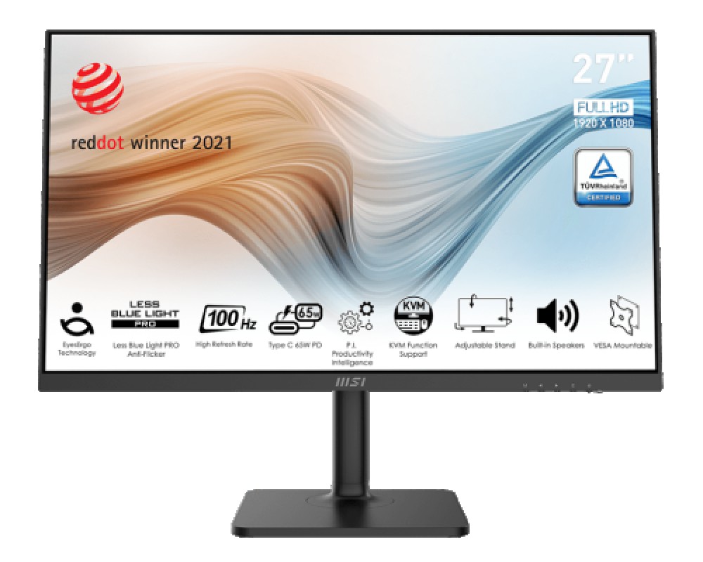 MSI Modern MD272XP pantalla para PC 68,6 cm (27") 1920 x 1080 Pixeles Full HD Negro
