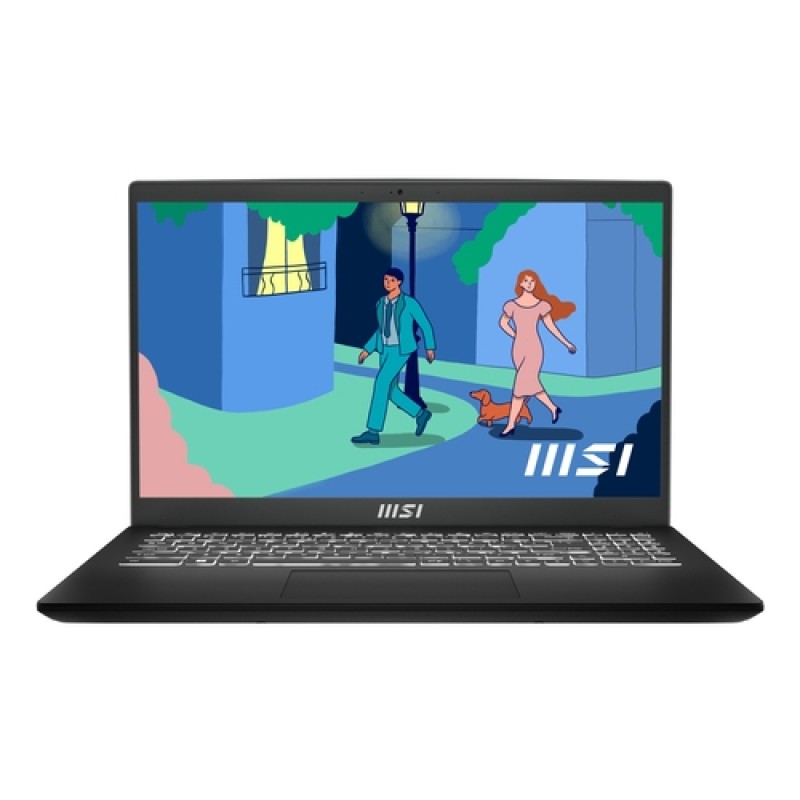 MSI PORTATIL MODERN 15 B7M-461ES. 15.6" FHD (1920*1080), 60HZ IPS. RYZEN 5 7430U. AMD RADEON GRAPHICS.  DDR IV 16GB. 512GB NVME GEN3X4 SSD. NEGRO. W11