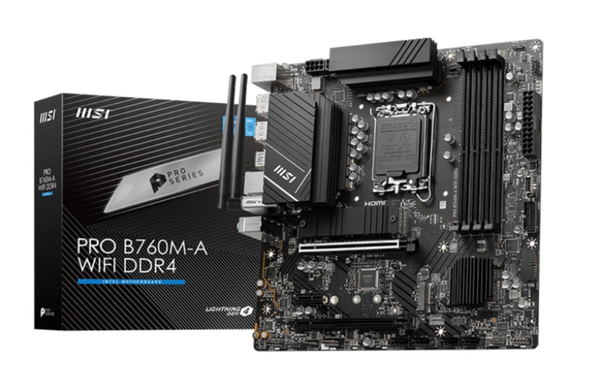 MSI PRO B760M-A WIFI DDR4 placa base LGA 1700 micro ATX