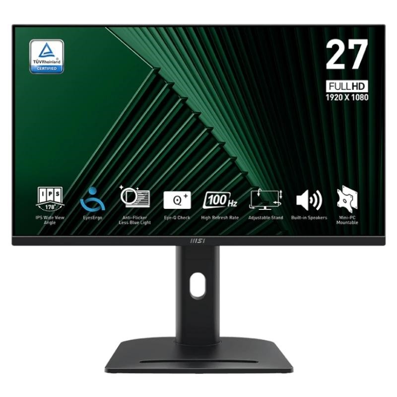 MSI PRO MP275PG pantalla para PC 68,6 cm (27") 1920 x 1080 Pixeles Full HD LCD Negro