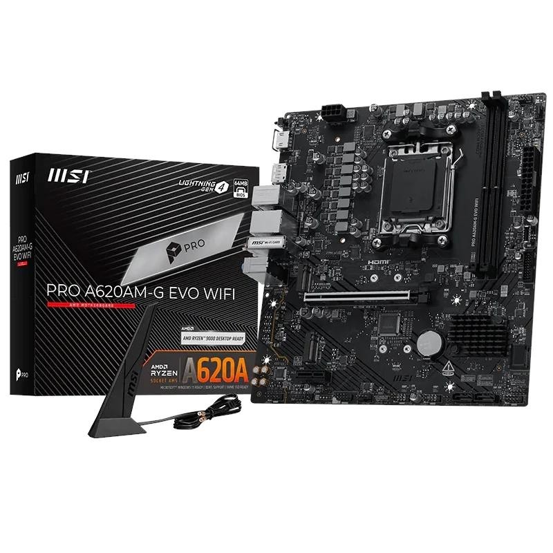 MSI Pro A620AM-G EVO WIFI AMD A620A Zócalo AM5 micro ATX