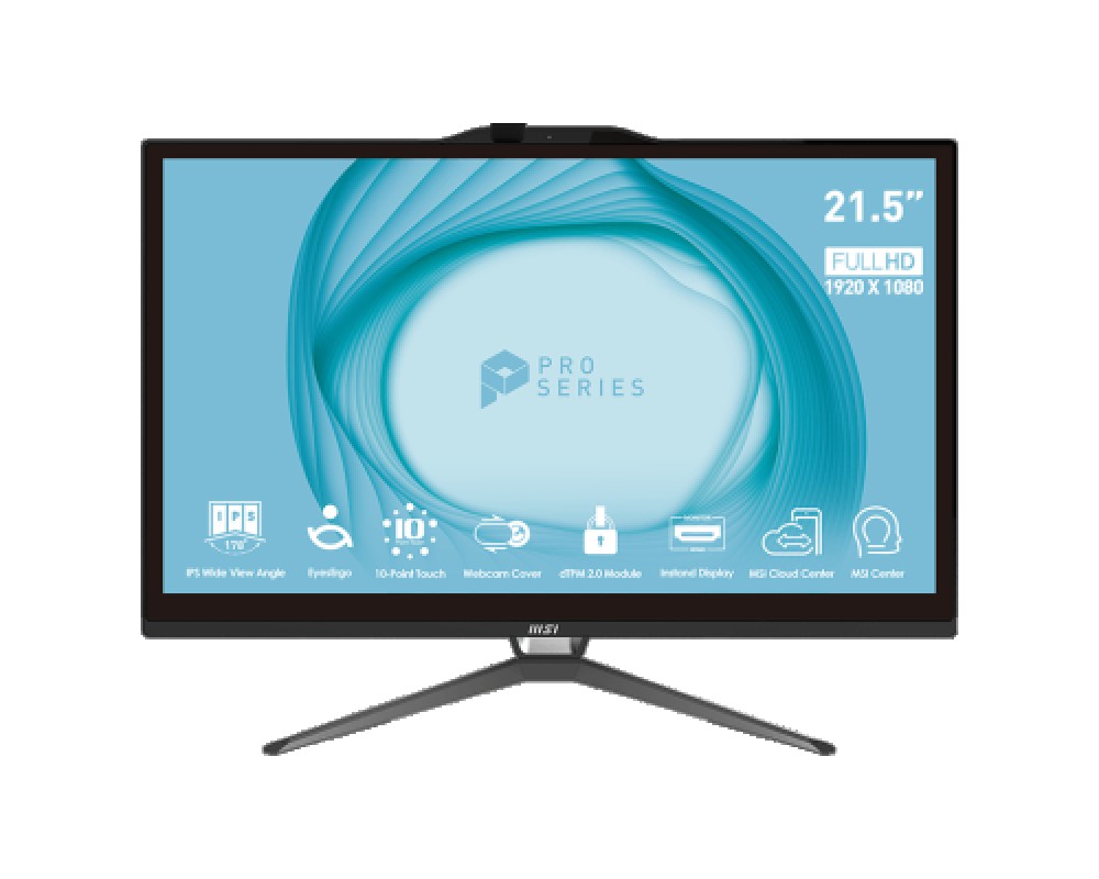 MSI Pro AP222T-003EU G7400 4GB 128 W11P 22" tac.n