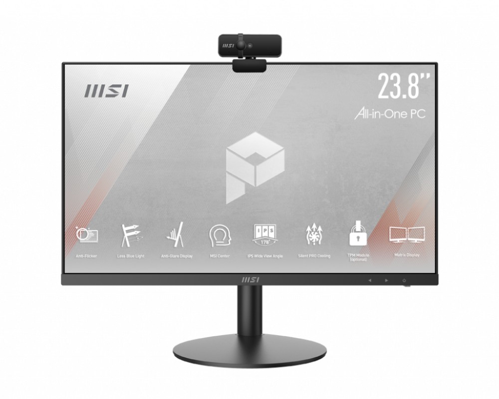 MSI Pro AP241Z-006EU AMD Ryzen™ 3 60,5 cm (23.8") 1920 x 1080 Pixeles 8GB DDR4-SDRAM 256GB SSD PC todo en uno Windows 11 Home Wi-Fi 6E (802.11ax)