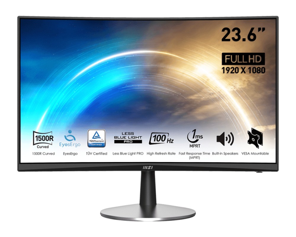 MSI Pro MP2422C pantalla para PC 59,9 cm (23.6") 1920 x 1080 Pixeles Full HD Negro