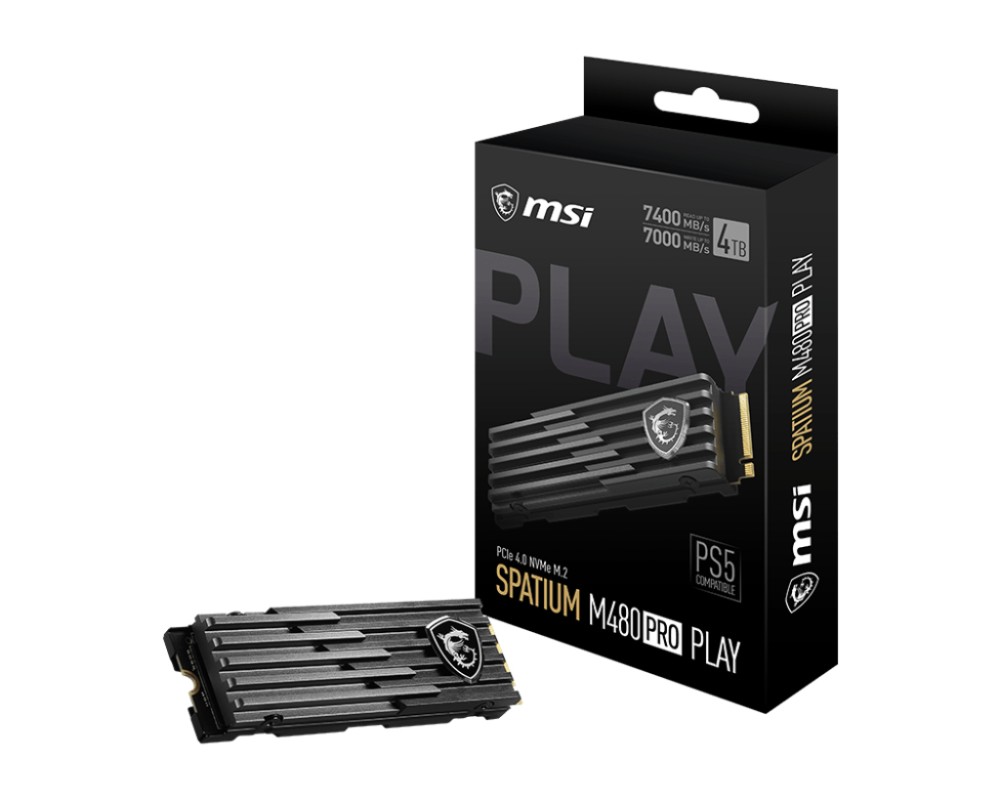 MSI SPATIUM M480 PRO PCIe 4.0 NVMe M.2 PLAY 2TB PCI Express 4.0 3D NAND