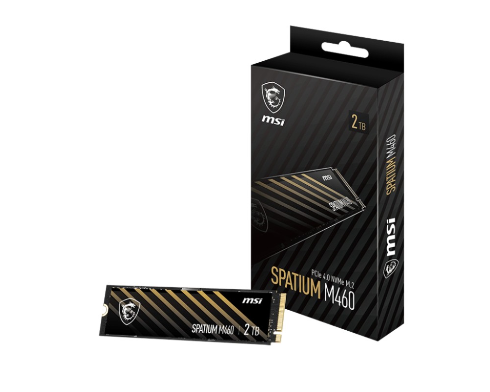 MSI Spatium M460 PCIe 4.0 NVMe M.2 1TB PCI Express 4.0 3D NAND