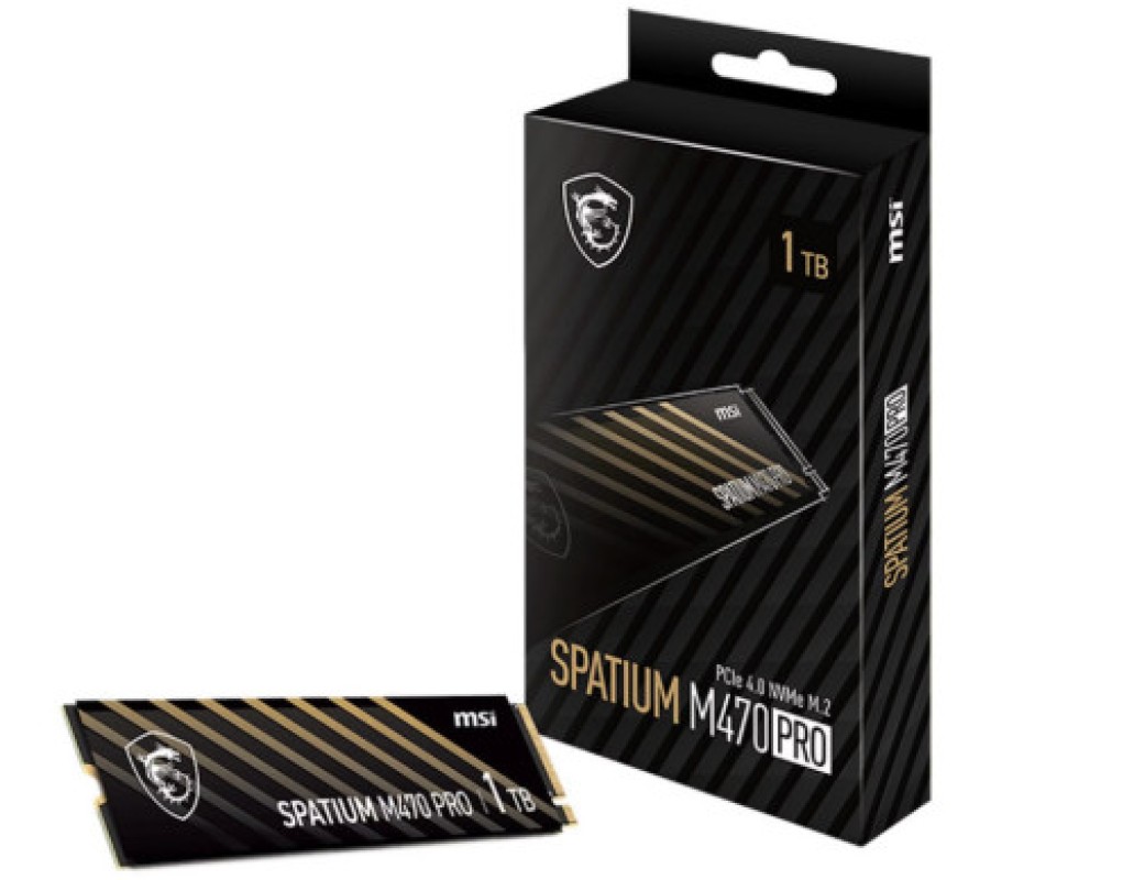 MSI Spatium M470 PRO PCIe 4.0 NVMe M.2 1TB PCI Express 4.0 3D NAND
