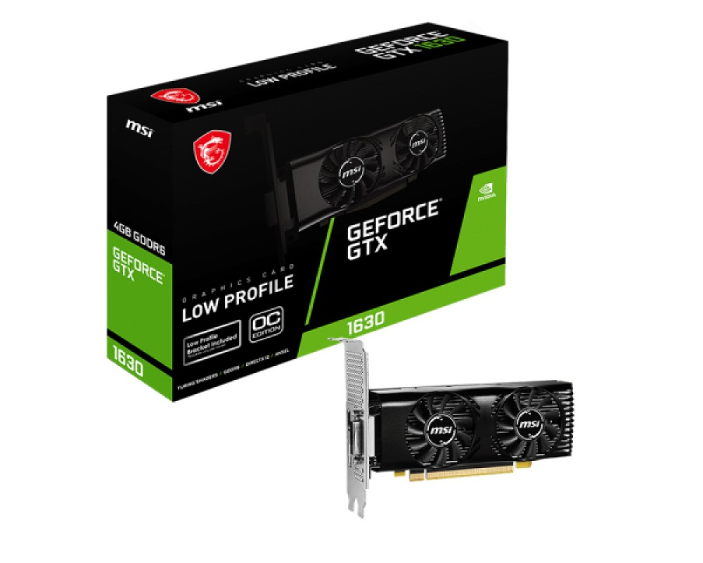 MSI VGA NVIDIA GTX 1630 4GT LP OC 4GB DDR5