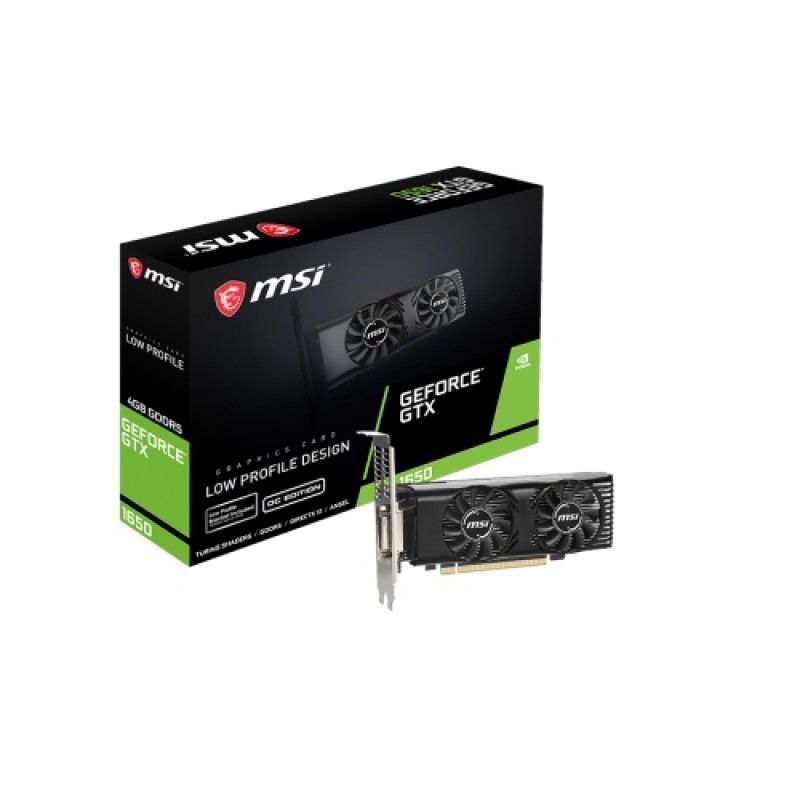 MSI VGA NVIDIA GTX 1650 4GT LP OC 4GB DDR5