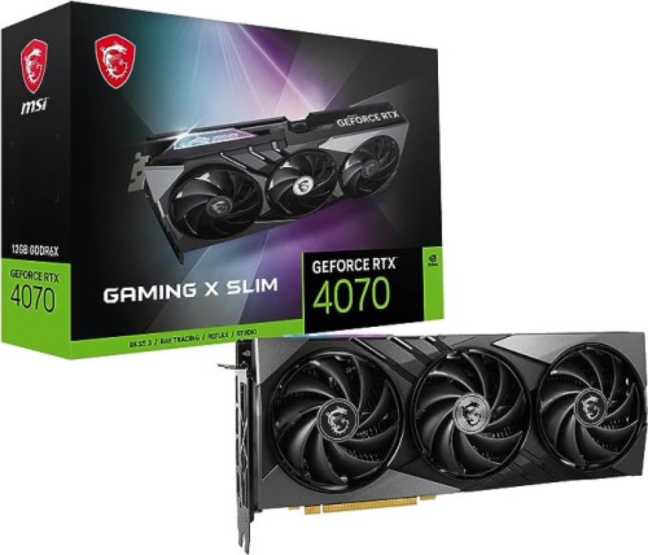 MSI VGA NVIDIA RTX 4070 GAMING X SLIM 12G