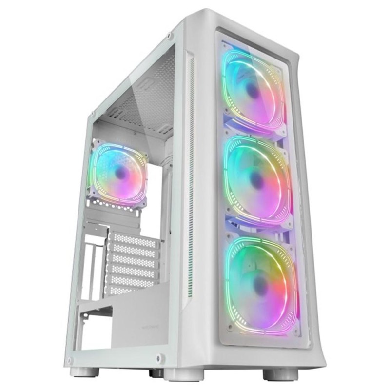 Mars Gaming MC-NEO, Torre Gaming XXL E-ATX, Ventana Lateral y Frontal Cristal Templado, 4X Ventiladores ARGB 120mm + Ventilador 120mm, Sistema CPU Fre