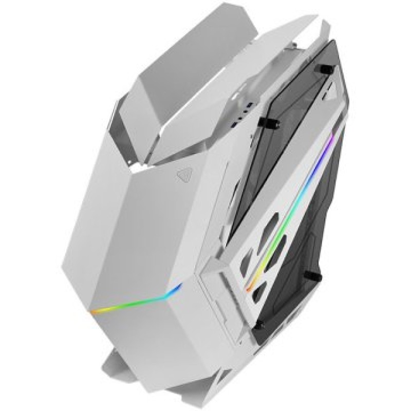 Mars Gaming MC-TITAN, Caja Gaming RGB XXL ATX, Doble Tira LED e Iluminación Frontal ARGB, Hub Iluminación + Mando a Distancia, Compatible con Placas