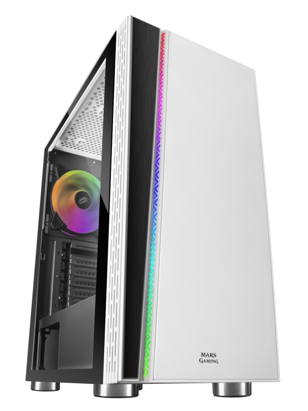Mars Gaming MC8W carcasa de ordenador Blanco