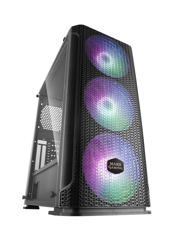 Mars Gaming MCEX carcasa de ordenador Torre Negro