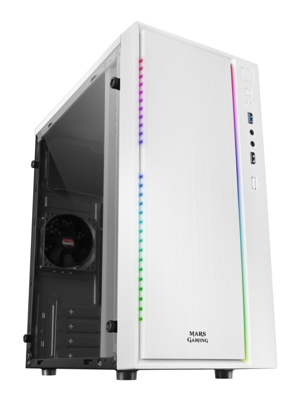 Mars Gaming MCMW carcasa de ordenador Mini Tower Blanco
