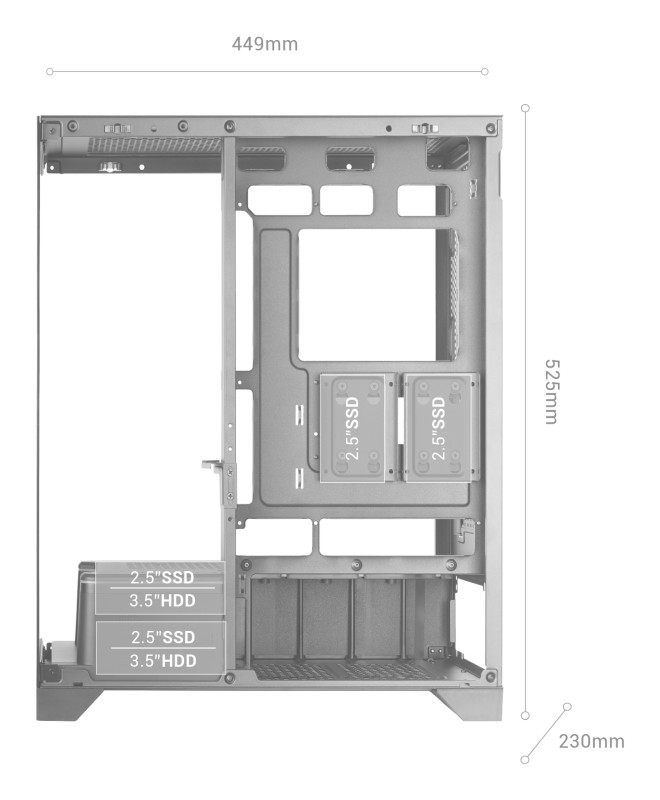 Mars Gaming MCPRISMA carcasa de ordenador Midi Tower Negro
