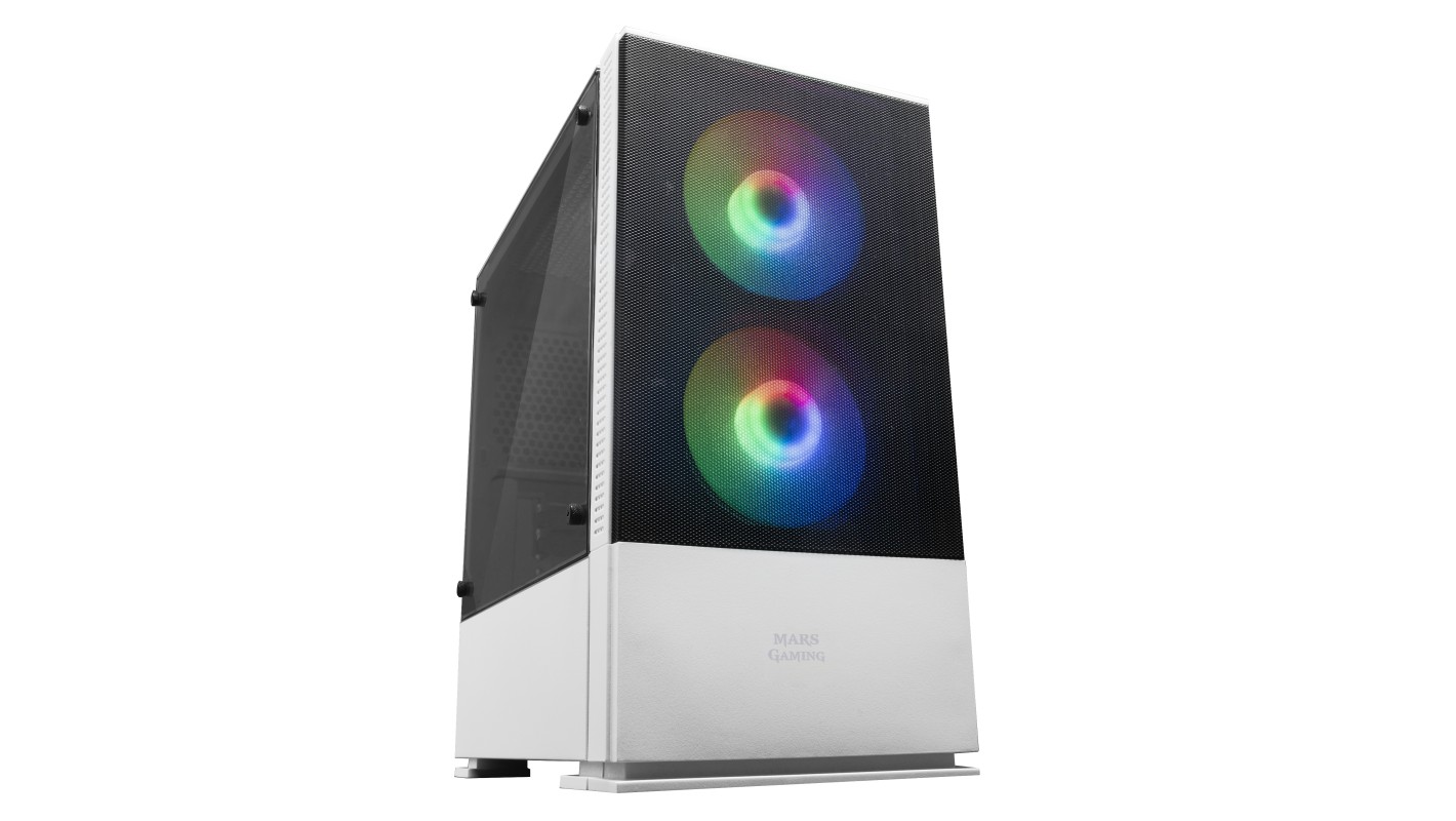 Mars Gaming MCZW carcasa de ordenador Mini Tower Blanco