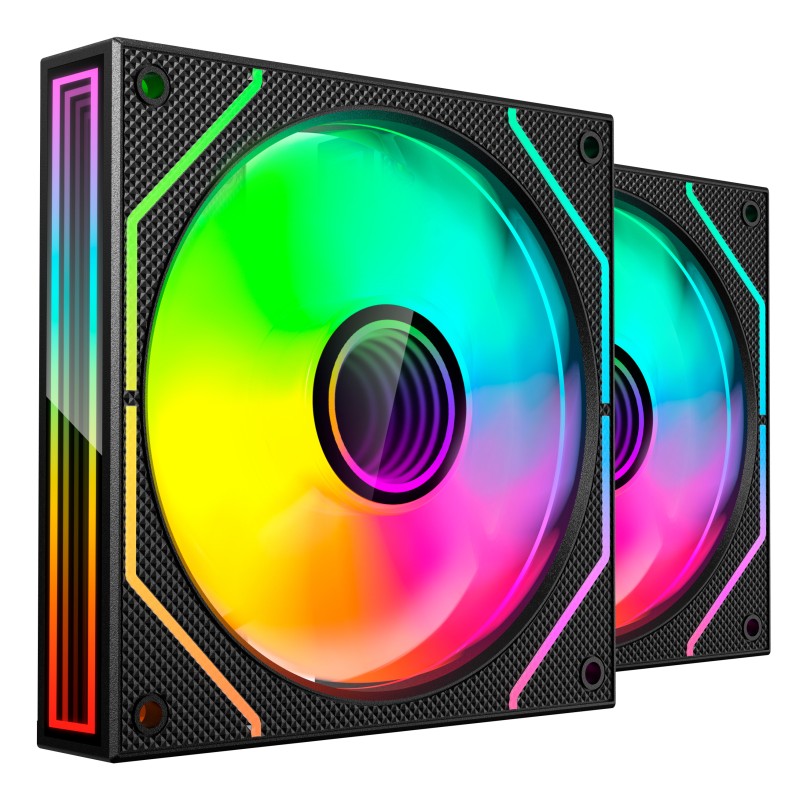 Mars Gaming MF3DPROX2 sistema de refrigeración para ordenador Carcasa del ordenador Ventilador 12 cm Negro