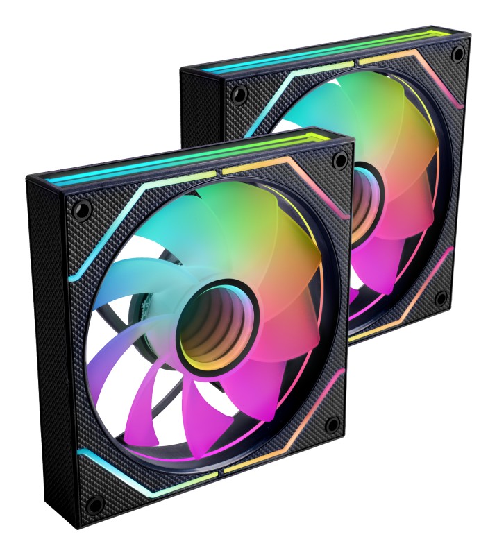 Mars Gaming MF3DPROX2R sistema de refrigeración para ordenador Carcasa del ordenador Ventilador 12 cm Negro