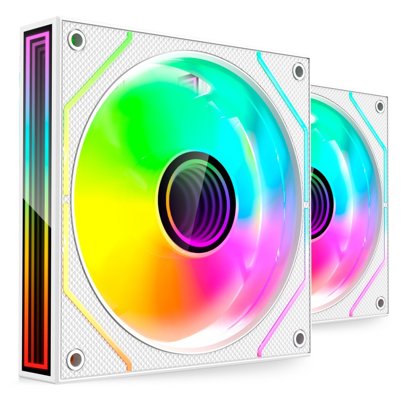 Mars Gaming MF3DPROX2W sistema de refrigeración para ordenador Carcasa del ordenador Ventilador 12 cm Blanco