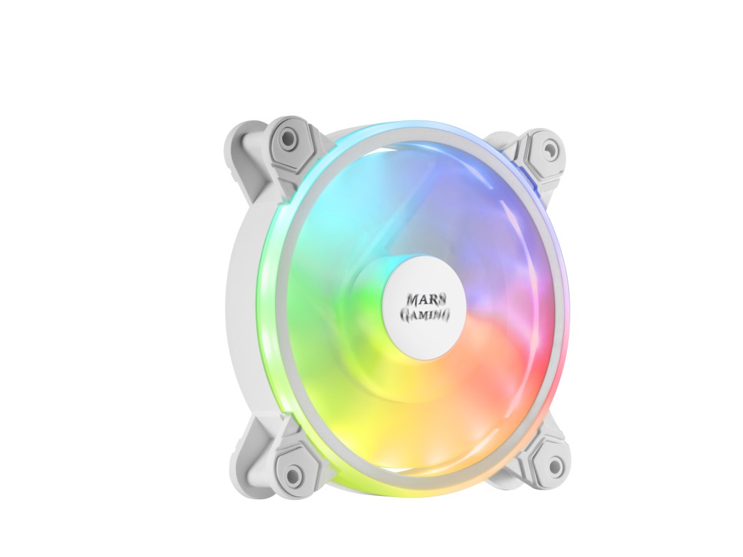 Mars Gaming MFX Carcasa del ordenador Enfriador 12 cm Blanco