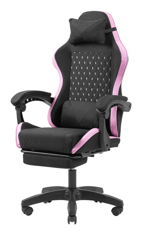 Mars Gaming MGC-X Fabric Silla para videojuegos de PC Asiento acolchado Negro, Rosa