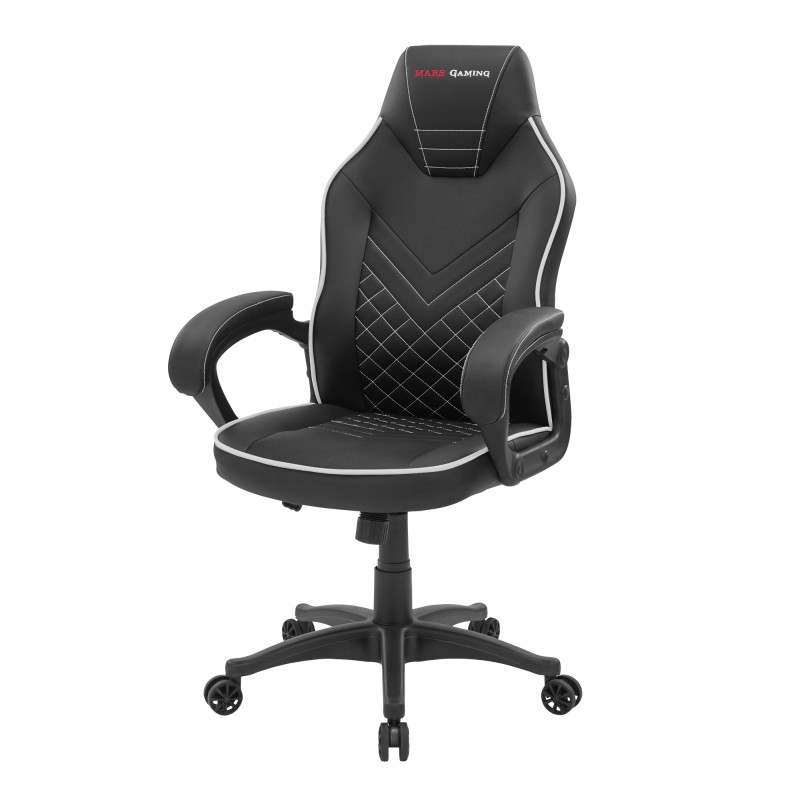 Mars Gaming MGCX ONE Silla para videojuegos universal Asiento acolchado Negro, Blanco